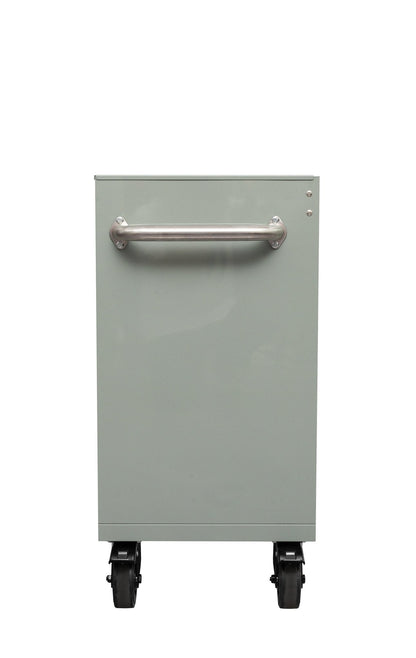 42" 9 - Drawer Rolling Tool Bench – Heavy - Duty Garage Storage Cabinet in Matte Black Finish - with Dark Blue | Sold by Uncle Wiener's Wholesale