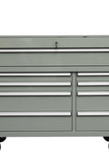 42" 9 - Drawer Rolling Tool Bench – Heavy - Duty Garage Storage Cabinet in Matte Black Finish - with Dark Blue | Sold by Uncle Wiener's Wholesale