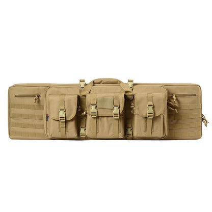 42" Double Gun Case Backpack – Tactical Rifle Bag with MOLLE Webbing & Padded Interior GN9013D - General Equipment with Tan | Sold by Uncle Wiener's Wholesale