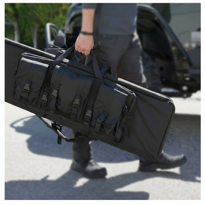 42 inch Tactical Rifle Bag with MOLLE Straps – Front View
Double Gun Backpack Case with Adjustable Straps – Side Angle
Tan MOLLE Rifle Case with Shoulder Carry
Padded Interior of Tactical Rifle Bag for Two Guns