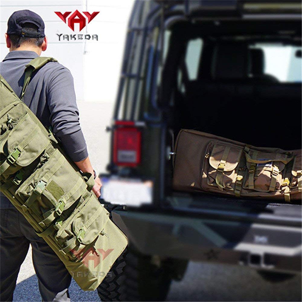 42 inch Tactical Rifle Bag with MOLLE Straps – Front View
Double Gun Backpack Case with Adjustable Straps – Side Angle
Tan MOLLE Rifle Case with Shoulder Carry
Padded Interior of Tactical Rifle Bag for Two Guns