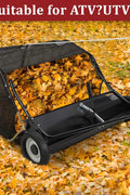 42" Tow - Behind Lawn Sweeper for Tractors – 12.9 cu.ft Hopper, 10" Brush, Solid Wheels GT1108 - with | Sold by Uncle Wiener's Wholesale