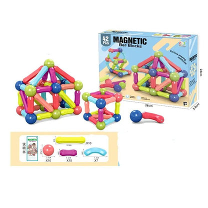 42PCS Magnetic Building Blocks Set Kids DIY Construction Educational Toy CPS275857 - with | Sold by Uncle Wiener's Wholesale