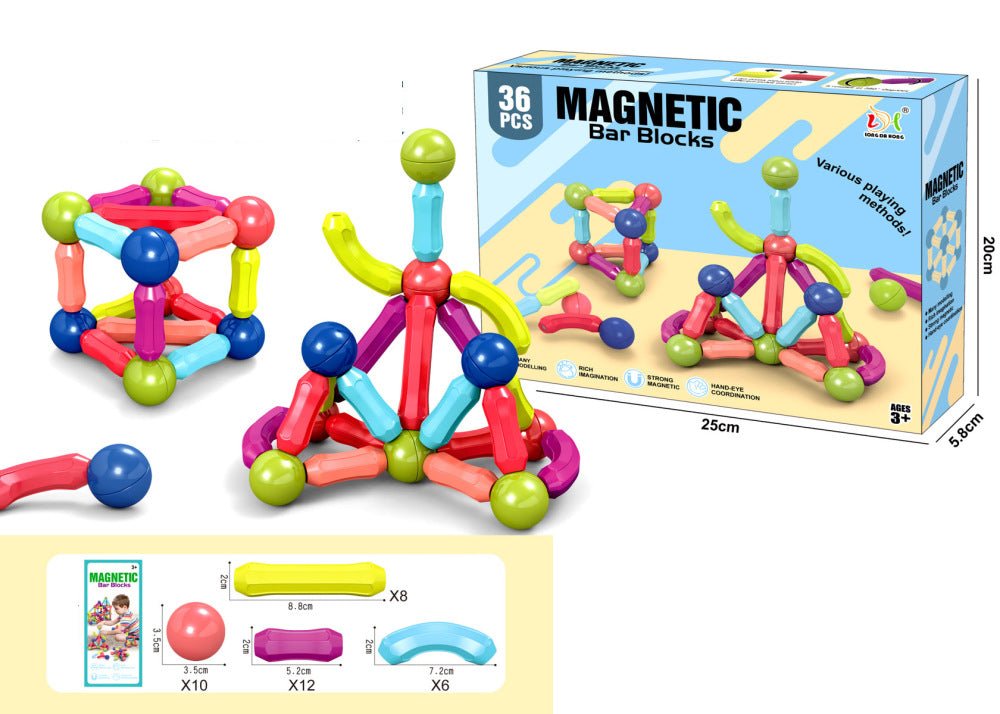 42PCS Magnetic Building Blocks Set Kids DIY Construction Educational Toy CPS275857 - with | Sold by Uncle Wiener's Wholesale