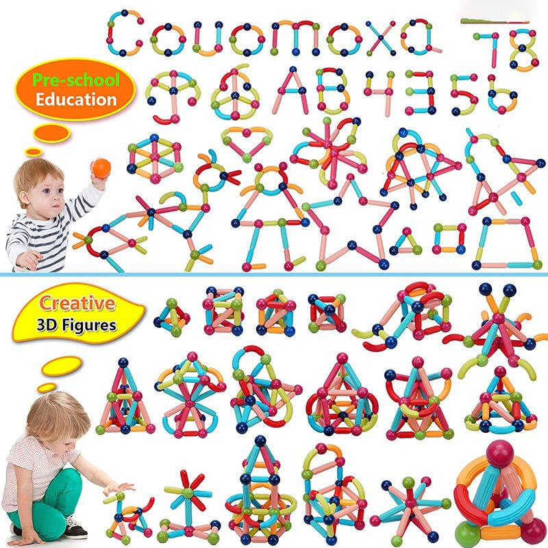 42PCS Magnetic Building Blocks Set Kids DIY Construction Educational Toy CPS275857 - with | Sold by Uncle Wiener's Wholesale
