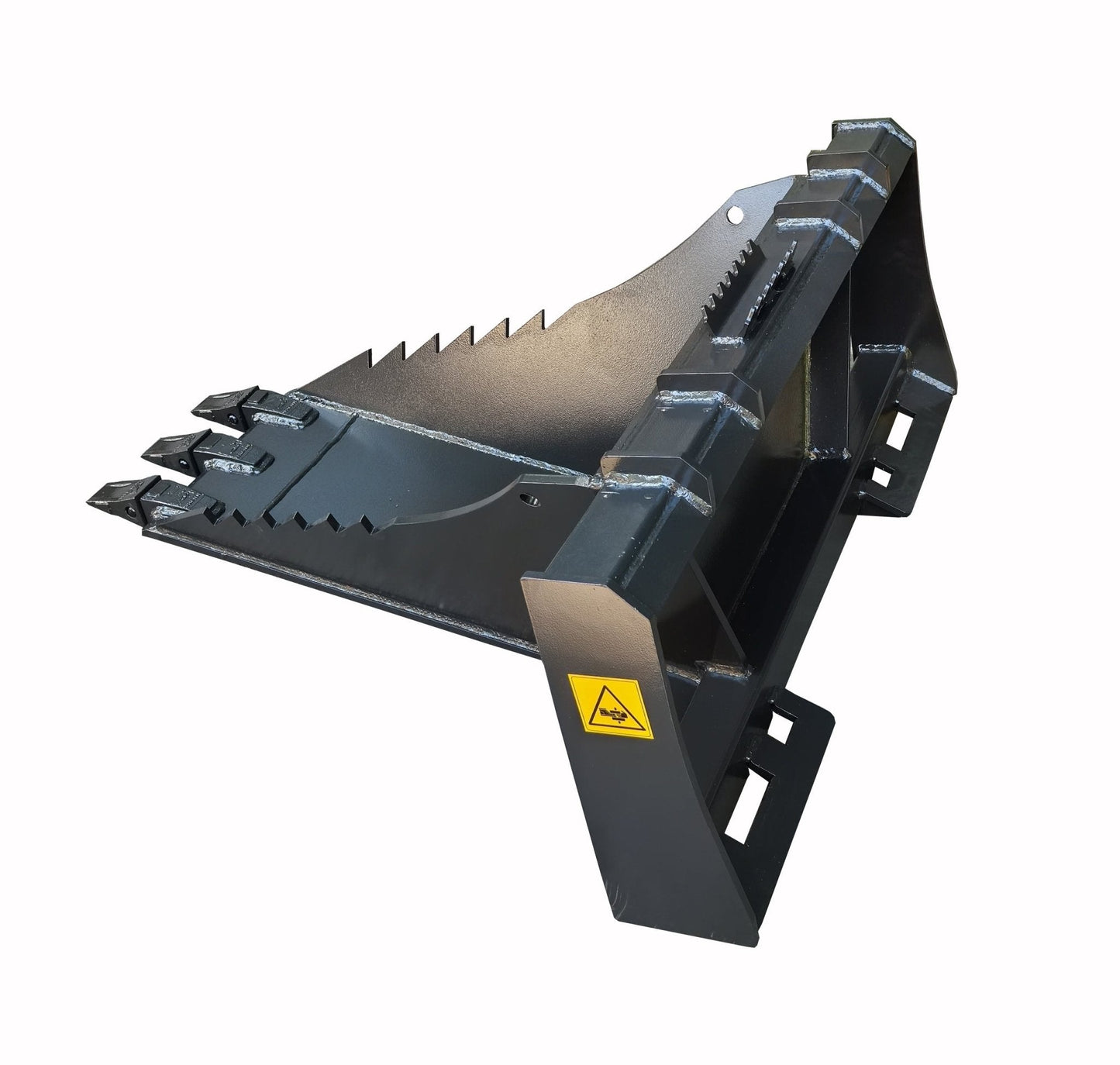 45″ Skid Steer Stump Bucket Wrecker – Universal Quick - Attach, Bolt - On Cutting Teeth | SKU SSB45S - with | Sold by Uncle Wiener's Wholesale