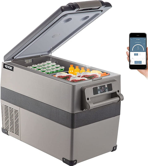 45L Portable Car Refrigerator Freezer – LG Compressor, 12V/110V Dual Zone RV Fridge 448423 - with | Sold by Uncle Wiener's Wholesale