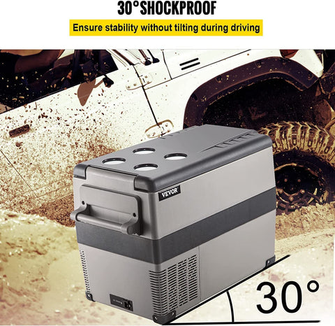 45L Portable Car Refrigerator Freezer – LG Compressor, 12V/110V Dual Zone RV Fridge 448423 - with | Sold by Uncle Wiener's Wholesale