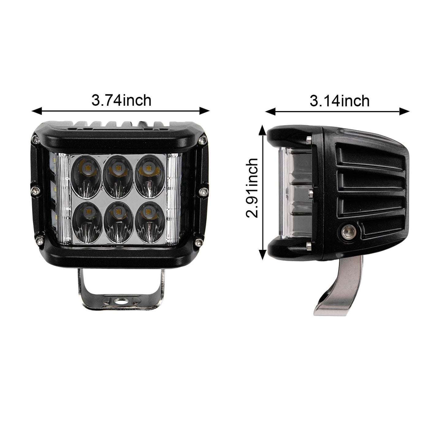 45W Side Shooter LED Strobe Light Bar – Wide Beam Off - Road Work Light – 445WF - with | Sold by Uncle Wiener's Wholesale