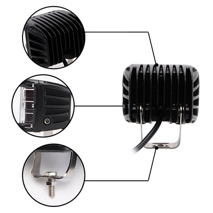 45W Side Shooter LED Strobe Light Bar – Wide Beam Off - Road Work Light – 445WF - with | Sold by Uncle Wiener's Wholesale