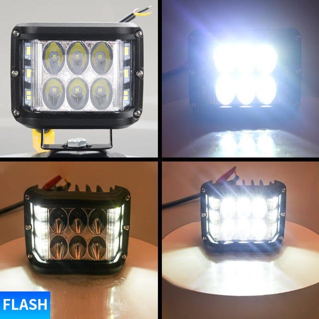 45W Side Shooter LED Strobe Light Bar – Wide Beam Off - Road Work Light – 445WF - with | Sold by Uncle Wiener's Wholesale