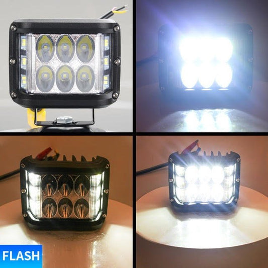 45W Side Shooter LED Strobe Light Bar – Wide Beam Off - Road Work Light – 445WF - with | Sold by Uncle Wiener's Wholesale