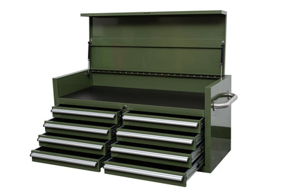 46" Heavy - Duty 8 - Drawer Upper Tool Chest – Steel Workshop Storage Cabinet - with 46" Upper Tool Chest – Dark Blue | Sold by Uncle Wiener's Wholesale