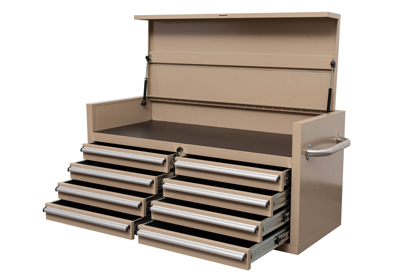 46" Heavy - Duty 8 - Drawer Upper Tool Chest – Steel Workshop Storage Cabinet - with 46" Upper Tool Chest – Desert Sand | Sold by Uncle Wiener's Wholesale