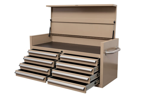 46" Heavy - Duty 8 - Drawer Upper Tool Chest – Steel Workshop Storage Cabinet - with 46" Upper Tool Chest – Desert Sand | Sold by Uncle Wiener's Wholesale
