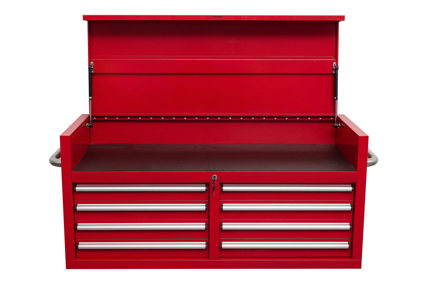 46" Heavy - Duty 8 - Drawer Upper Tool Chest – Steel Workshop Storage Cabinet - with 46" Upper Tool Chest – Red | Sold by Uncle Wiener's Wholesale