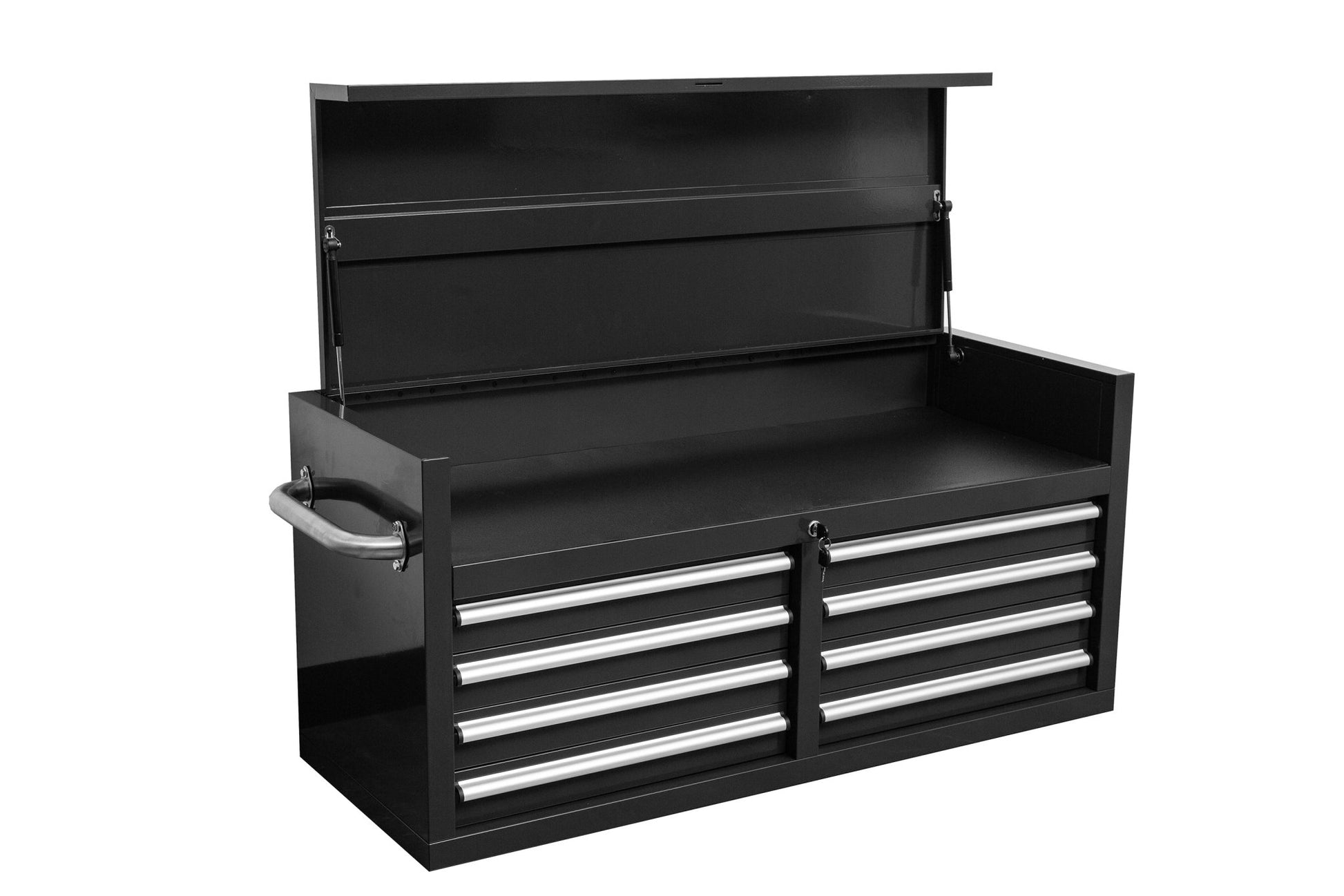 46" Heavy - Duty 8 - Drawer Upper Tool Chest – Steel Workshop Storage Cabinet - with 46" Upper Tool Chest – Gray | Sold by Uncle Wiener's Wholesale