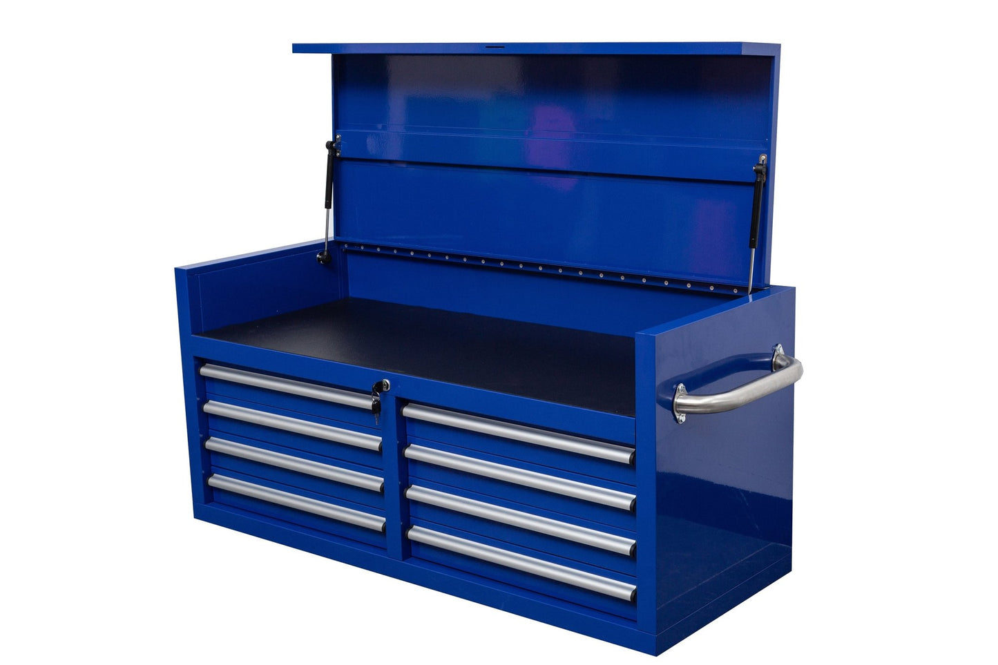 46" Heavy - Duty 8 - Drawer Upper Tool Chest – Steel Workshop Storage Cabinet - with 46" Upper Tool Chest – Dark Blue | Sold by Uncle Wiener's Wholesale