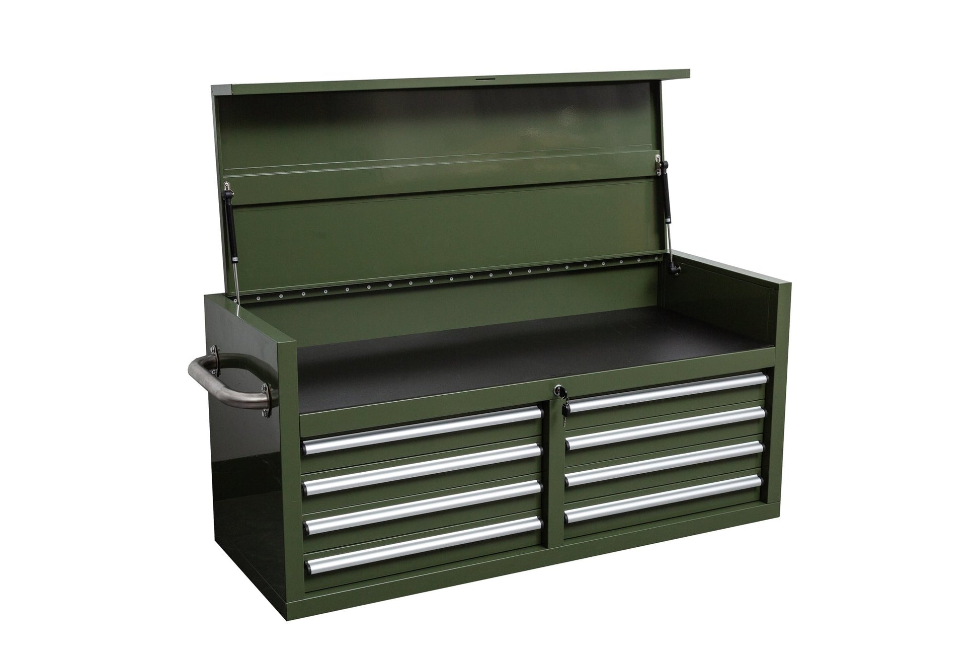 46" Heavy - Duty 8 - Drawer Upper Tool Chest – Steel Workshop Storage Cabinet - with 46" Upper Tool Chest – Dark Blue | Sold by Uncle Wiener's Wholesale