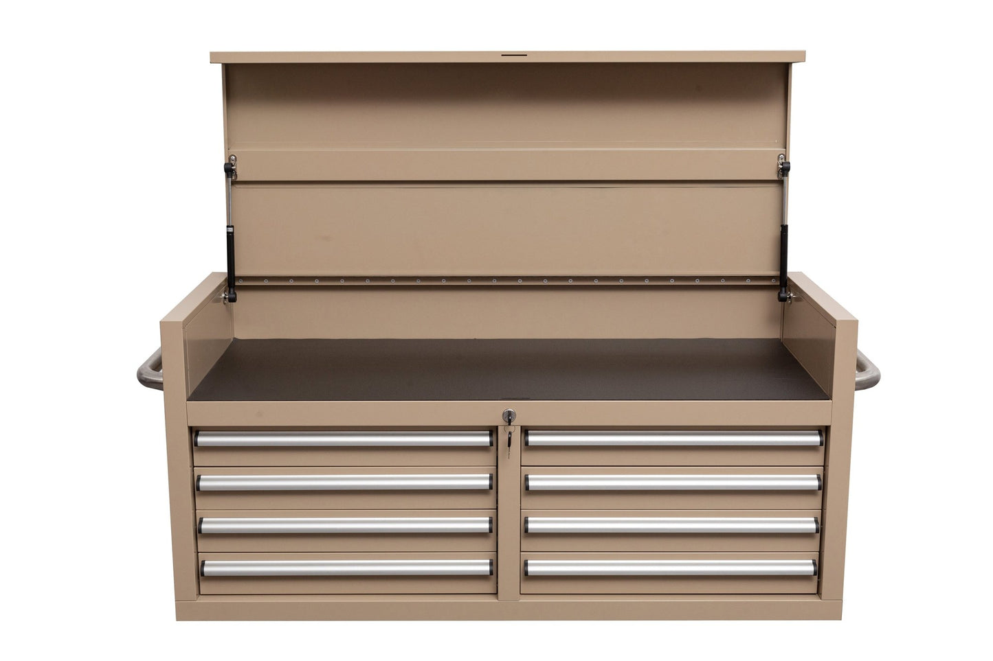 46" Heavy - Duty 8 - Drawer Upper Tool Chest – Steel Workshop Storage Cabinet - with 46" Upper Tool Chest – Desert Sand | Sold by Uncle Wiener's Wholesale