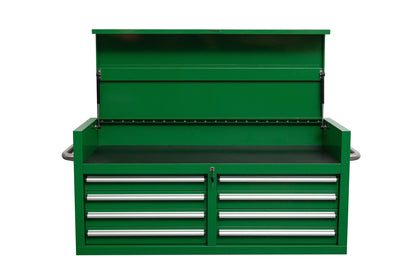 46" Heavy - Duty 8 - Drawer Upper Tool Chest – Steel Workshop Storage Cabinet - with 46" Upper Tool Chest – Emerald Green | Sold by Uncle Wiener's Wholesale