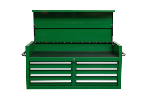 46" Heavy - Duty 8 - Drawer Upper Tool Chest – Steel Workshop Storage Cabinet - with 46" Upper Tool Chest – Emerald Green | Sold by Uncle Wiener's Wholesale
