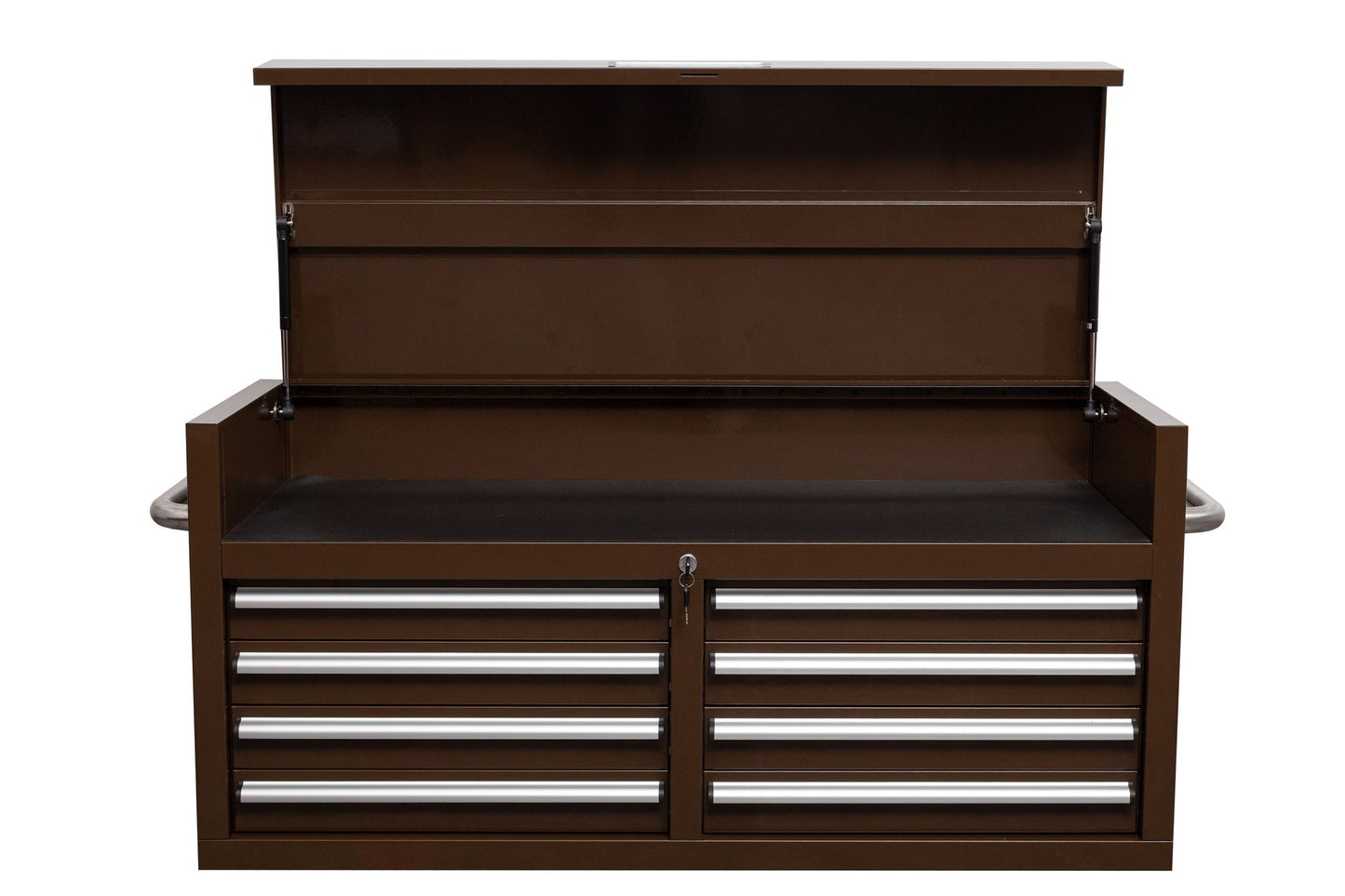 46" Heavy - Duty 8 - Drawer Upper Tool Chest – Steel Workshop Storage Cabinet - with 46" Upper Tool Chest – Espresso Brown | Sold by Uncle Wiener's Wholesale