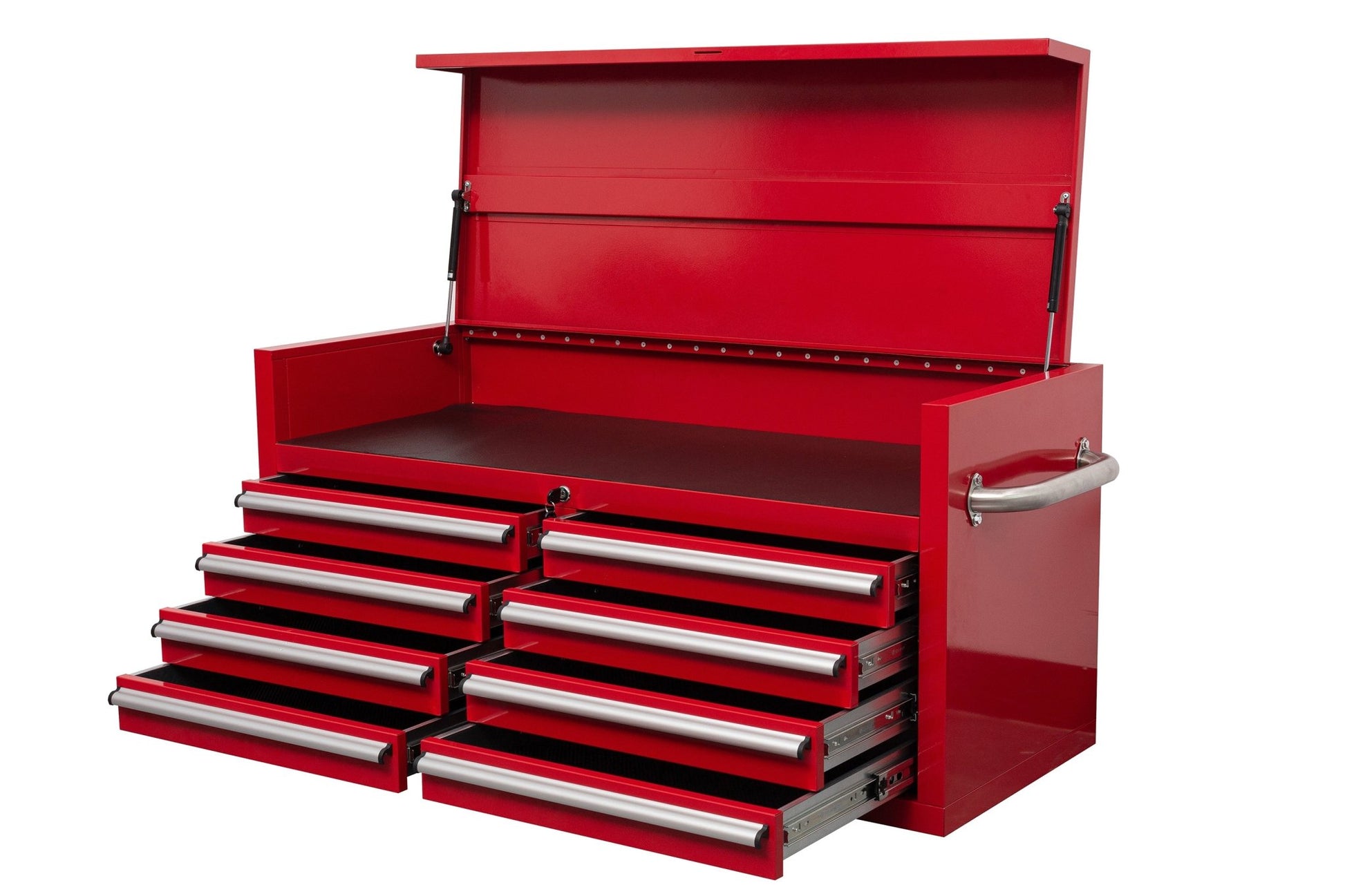 46" Heavy - Duty 8 - Drawer Upper Tool Chest – Steel Workshop Storage Cabinet - with 46" Upper Tool Chest – Red | Sold by Uncle Wiener's Wholesale