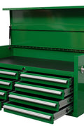 46" Heavy - Duty 8 - Drawer Upper Tool Chest – Steel Workshop Storage Cabinet - with 46" Upper Tool Chest – Emerald Green | Sold by Uncle Wiener's Wholesale