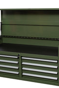 46" Heavy - Duty 8 - Drawer Upper Tool Chest – Steel Workshop Storage Cabinet - with 46" Upper Tool Chest – Olive Green | Sold by Uncle Wiener's Wholesale