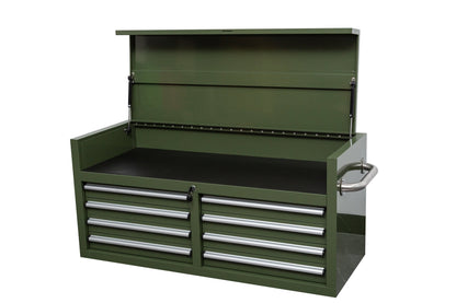 46" Heavy - Duty 8 - Drawer Upper Tool Chest – Steel Workshop Storage Cabinet - with 46" Upper Tool Chest – Olive Green | Sold by Uncle Wiener's Wholesale