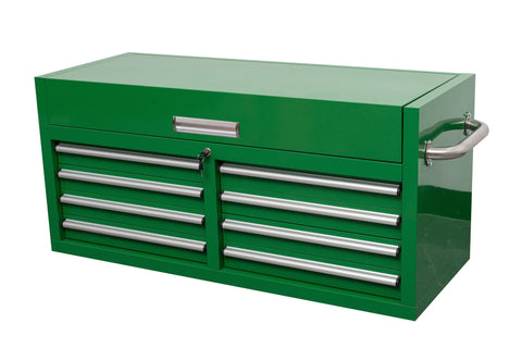 46" Heavy - Duty 8 - Drawer Upper Tool Chest – Steel Workshop Storage Cabinet - with 46" Upper Tool Chest – Emerald Green | Sold by Uncle Wiener's Wholesale