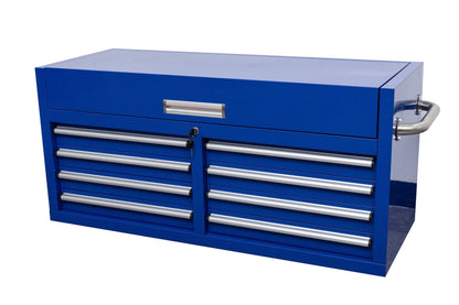 46" Heavy - Duty 8 - Drawer Upper Tool Chest – Steel Workshop Storage Cabinet - with 46" Upper Tool Chest – Dark Blue | Sold by Uncle Wiener's Wholesale