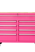 46" Rolling Tool Workbench – Heavy - Duty Mobile Storage Cabinet with 9 Drawers - with Neon Pink | Sold by Uncle Wiener's Wholesale
