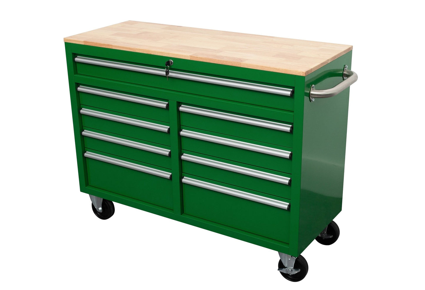 46" Rolling Tool Workbench – Heavy - Duty Mobile Storage Cabinet with 9 Drawers - with White | Sold by Uncle Wiener's Wholesale