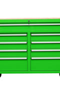 46" Rolling Tool Workbench – Heavy - Duty Mobile Storage Cabinet with 9 Drawers - with Neon Green | Sold by Uncle Wiener's Wholesale