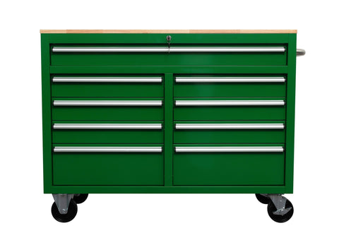 46" Rolling Tool Workbench – Heavy - Duty Mobile Storage Cabinet with 9 Drawers - with White | Sold by Uncle Wiener's Wholesale