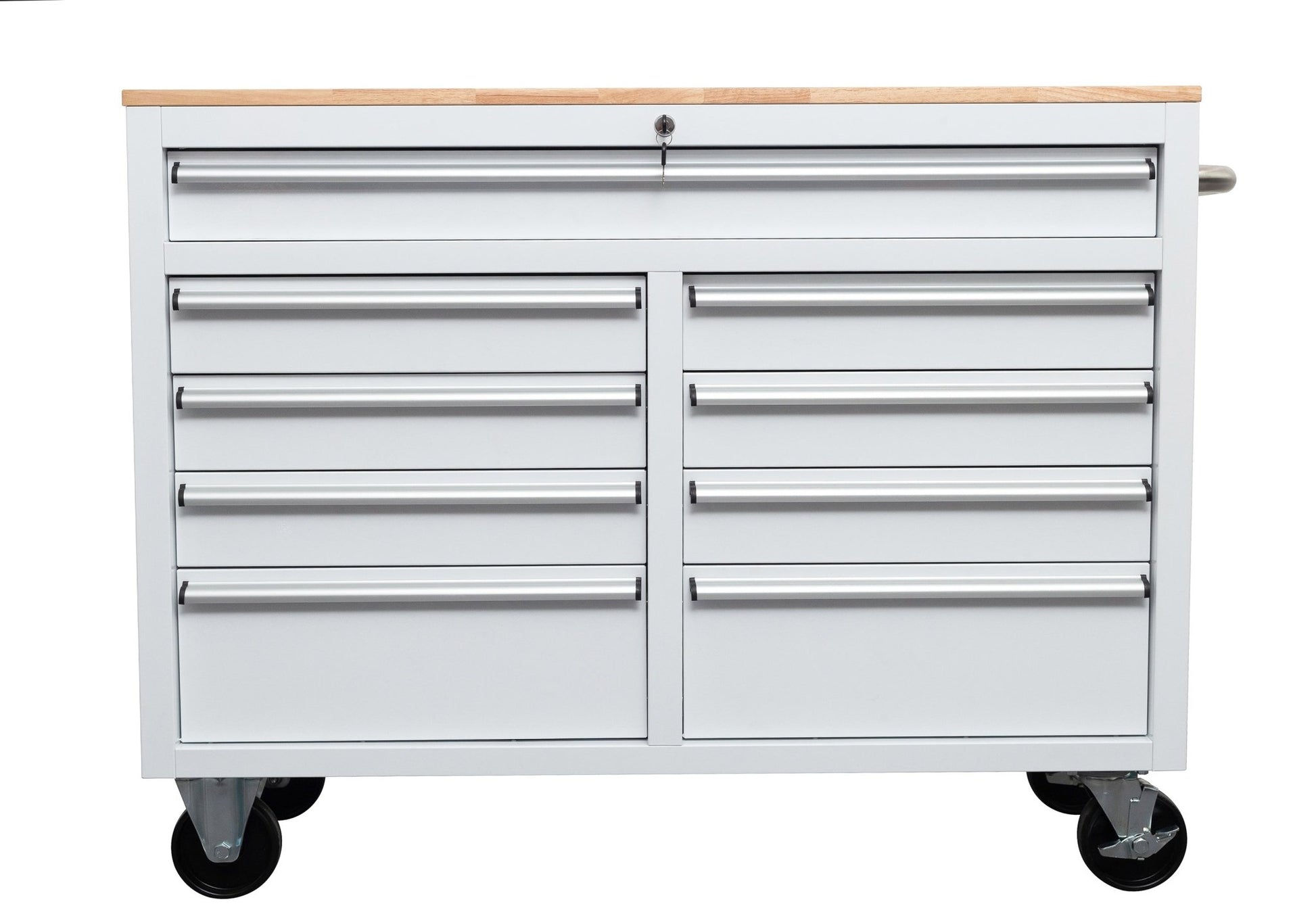 46" Rolling Tool Workbench – Heavy - Duty Mobile Storage Cabinet with 9 Drawers - with Emerald Green JD | Sold by Uncle Wiener's Wholesale