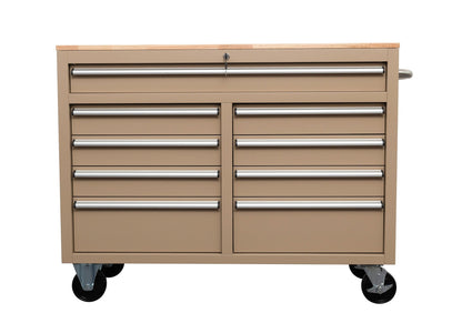46" Rolling Tool Workbench – Heavy - Duty Mobile Storage Cabinet with 9 Drawers - with White | Sold by Uncle Wiener's Wholesale