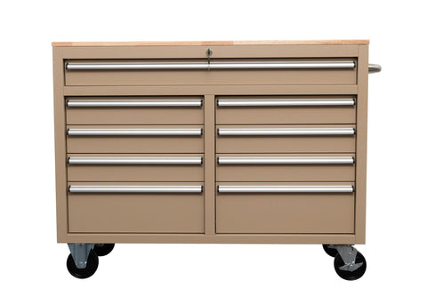 46" Rolling Tool Workbench – Heavy - Duty Mobile Storage Cabinet with 9 Drawers - with White | Sold by Uncle Wiener's Wholesale