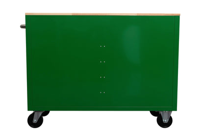 46" Rolling Tool Workbench – Heavy - Duty Mobile Storage Cabinet with 9 Drawers - with Emerald Green JD | Sold by Uncle Wiener's Wholesale