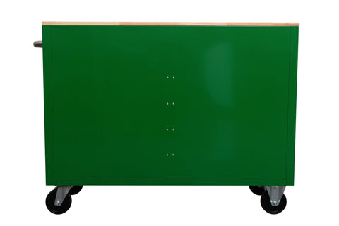 46" Rolling Tool Workbench – Heavy - Duty Mobile Storage Cabinet with 9 Drawers - with Emerald Green JD | Sold by Uncle Wiener's Wholesale