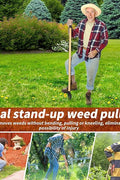 46" Stand - Up Weed Puller Tool – Heavy - Duty No - Bend Garden Weed Remover | Model 9161151 - with | Sold by Uncle Wiener's Wholesale