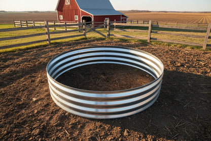 47" Round Metal Raised Garden Bed – Galvanized Steel Circular Planter for Vegetables & Flowers 929523 - with | Sold by Uncle Wiener's Wholesale