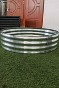 47" Round Metal Raised Garden Bed – Galvanized Steel Circular Planter for Vegetables & Flowers 929523 - with | Sold by Uncle Wiener's Wholesale