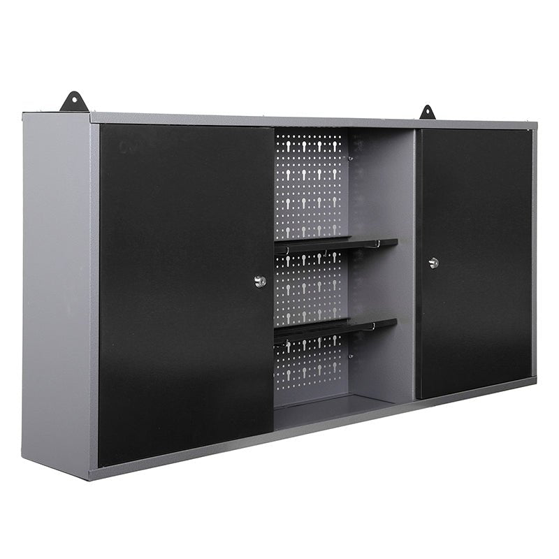 47" x 8" Wall Mounted Steel Storage Cabinet with 3 Doors, 23.6" Height Heavy Duty Garage Organizer TC003 - with | Sold by Uncle Wiener's Wholesale