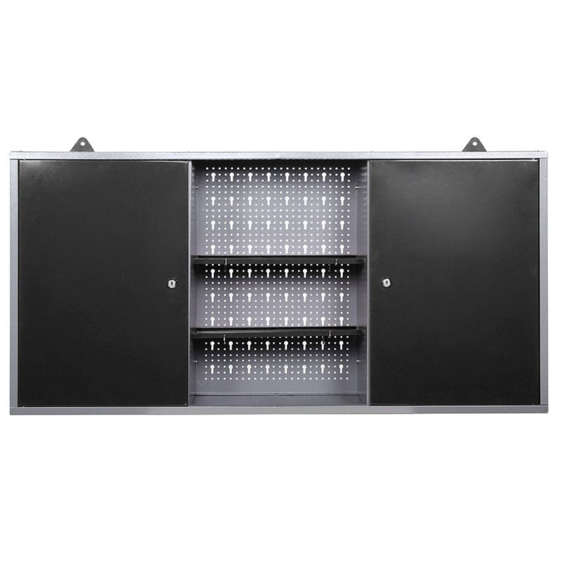 47" x 8" Wall Mounted Steel Storage Cabinet with 3 Doors, 23.6" Height Heavy Duty Garage Organizer TC003 - with | Sold by Uncle Wiener's Wholesale