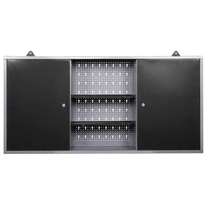 47" x 8" Wall Mounted Steel Storage Cabinet with 3 Doors, 23.6" Height Heavy Duty Garage Organizer TC003