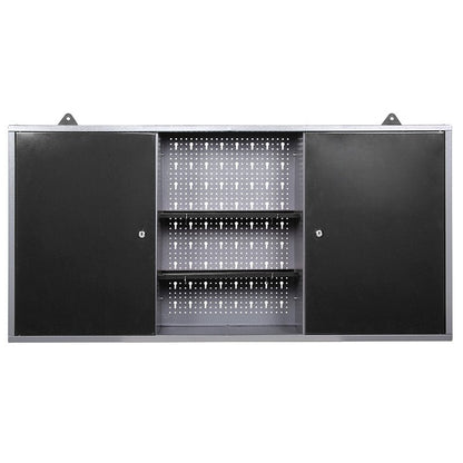 47" x 8" Wall Mounted Steel Storage Cabinet with 3 Doors, 23.6" Height Heavy Duty Garage Organizer TC003 - with | Sold by Uncle Wiener's Wholesale