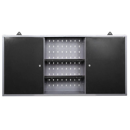 47" x 8" Wall Mounted Steel Storage Cabinet with 3 Doors, 23.6" Height Heavy Duty Garage Organizer TC003 - with | Sold by Uncle Wiener's Wholesale
